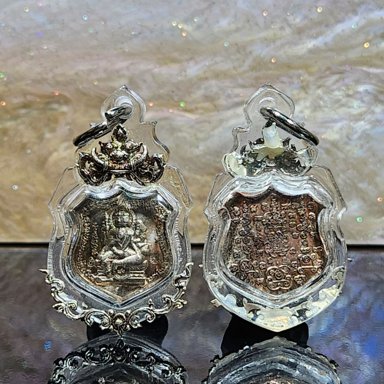 ARCHAN WAN CHAI&ARCHAN PONG啊赞湾猜啊赞旁四面佛九宝铜（拉胡雕刻防水壳） | SAN Pin Selection