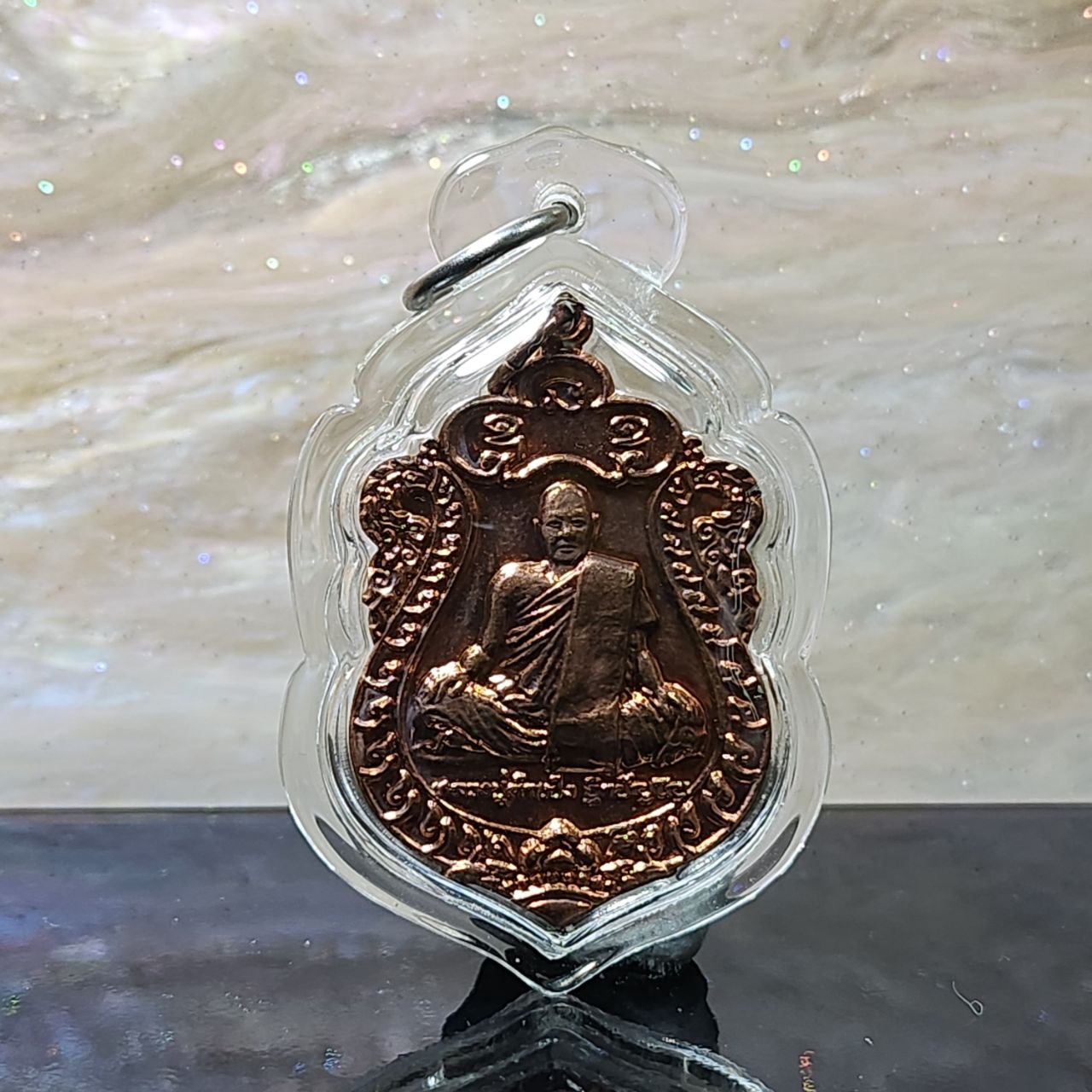 Jin Thai Fo Pai - KRUBA KAMPENG古巴康斌第一期协麻型77岁铜牌（红铜）