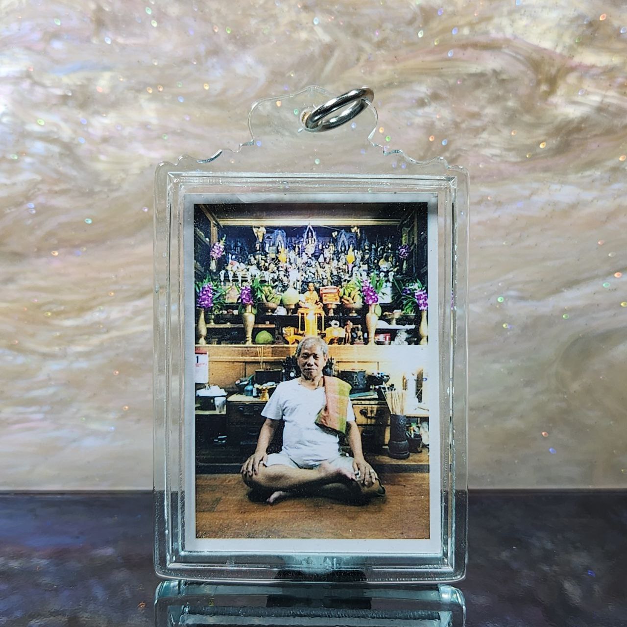 PHOR PONG婆旁自身法照后面印卡隆特殊经文（透明亚克力防水壳） | Jin Thai Fo Pai