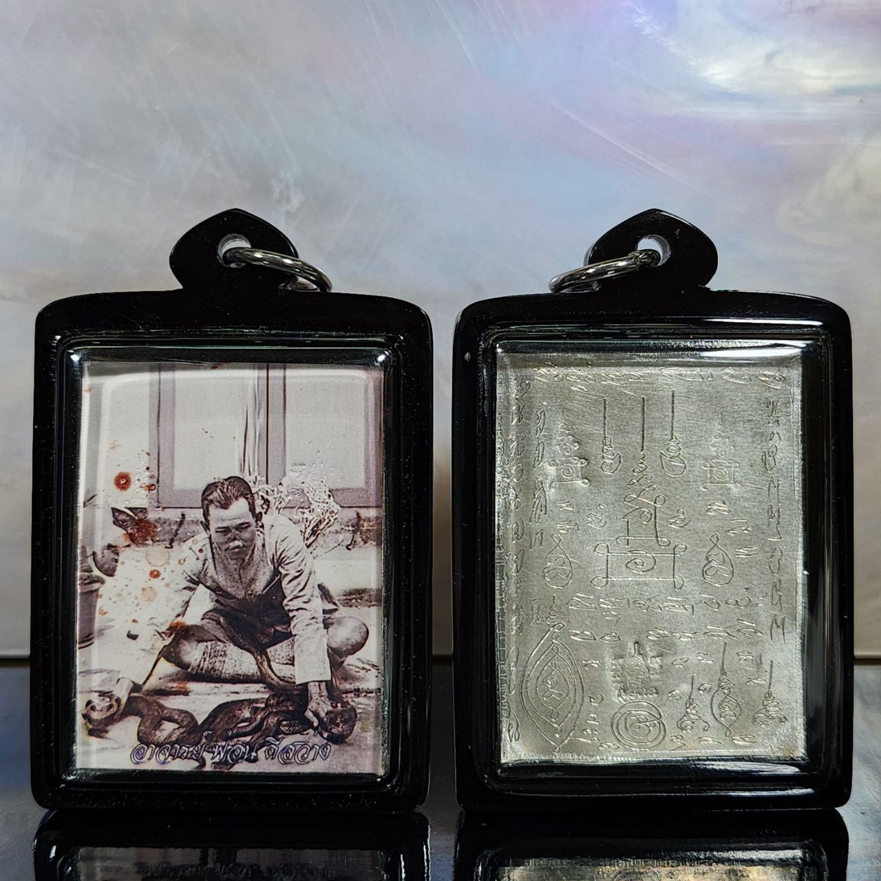 Jin Thai Fo Pai - ARCHAN TUM啊赞当ARCHAN FON自身法照背部纯银符片（实物2）