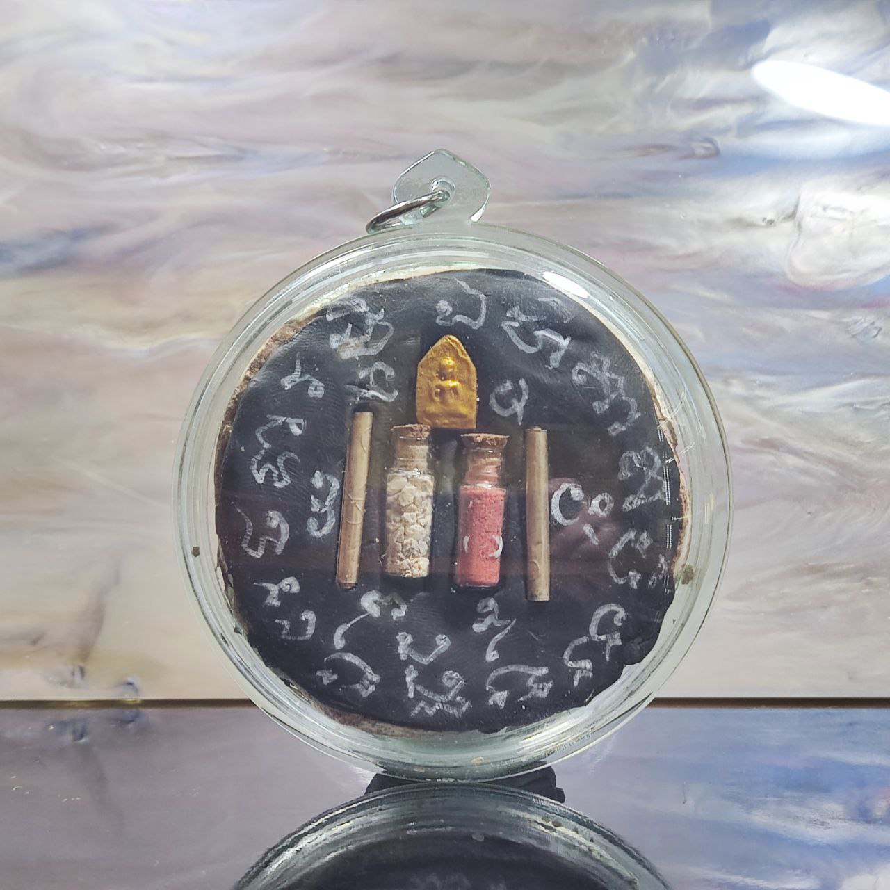 ARCHAN RICH阿赞沥吸财招财七灵路过天灵盖（透明防水壳）
 | Jin Thai Fo Pai