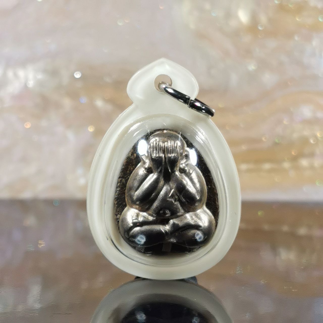 L/P KHUN龙婆坤BE.2553八八大发必达佛（纯银盖小模版本）
 | SAN Pin Selection