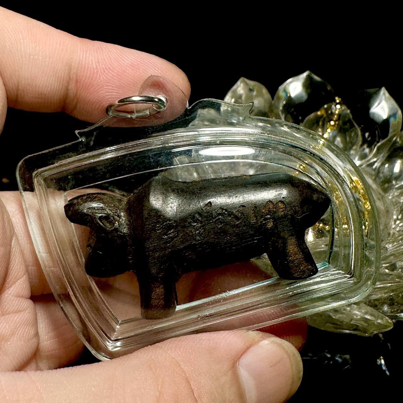 Jin Thai Fo Pai - LP KONG龍普空 木雕鼠眼斗牛
