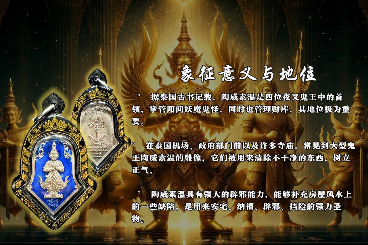 ARCHAN THIAM阿赞添鬼王理事版龙牙蓝底（镭射金边）
 | Jin Thai Fo Pai