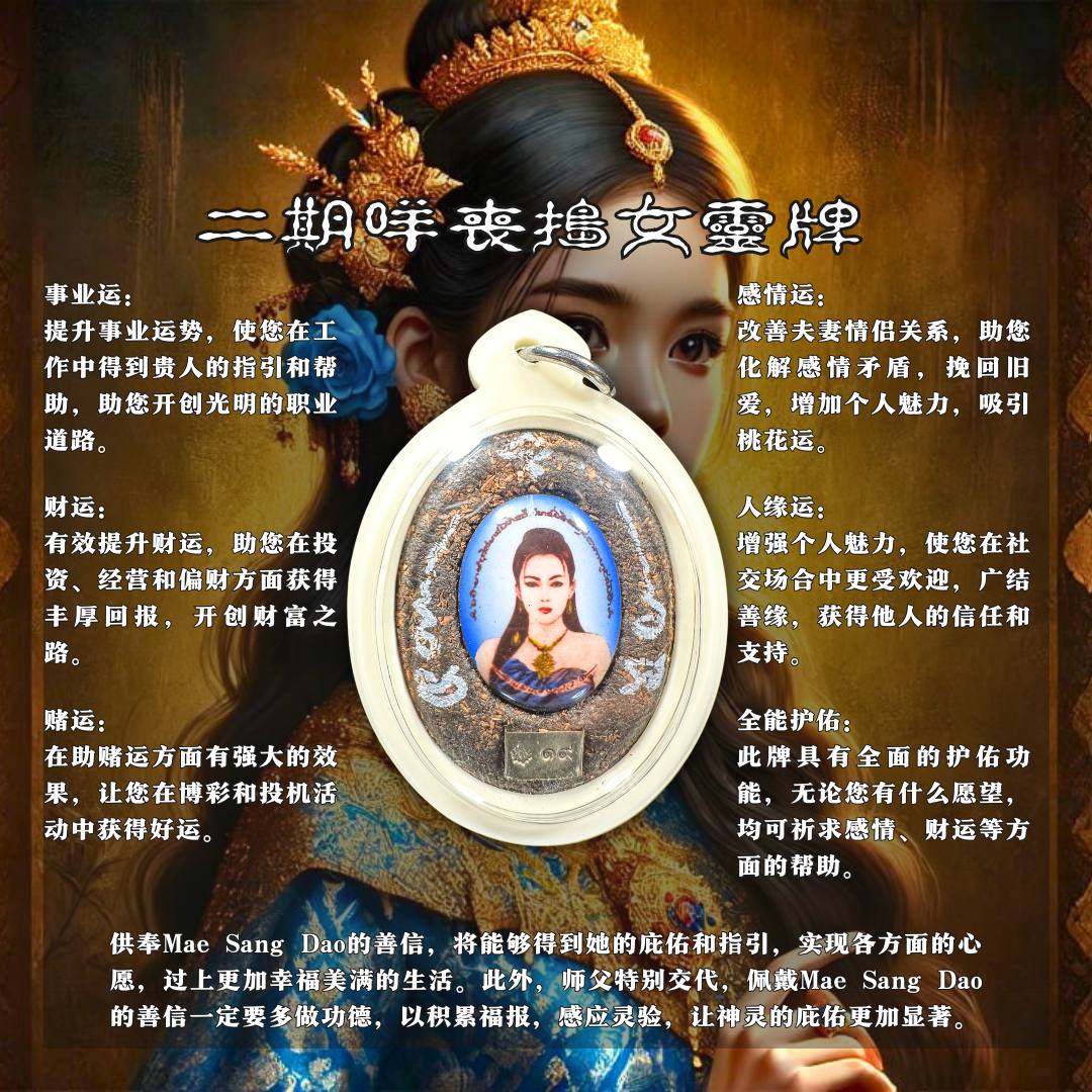 ARCHAN DAENG 阿赞癫二期颡菿姐姐【理事版-金色瓷面象牙白防水壳】
 | SAN Pin Selection