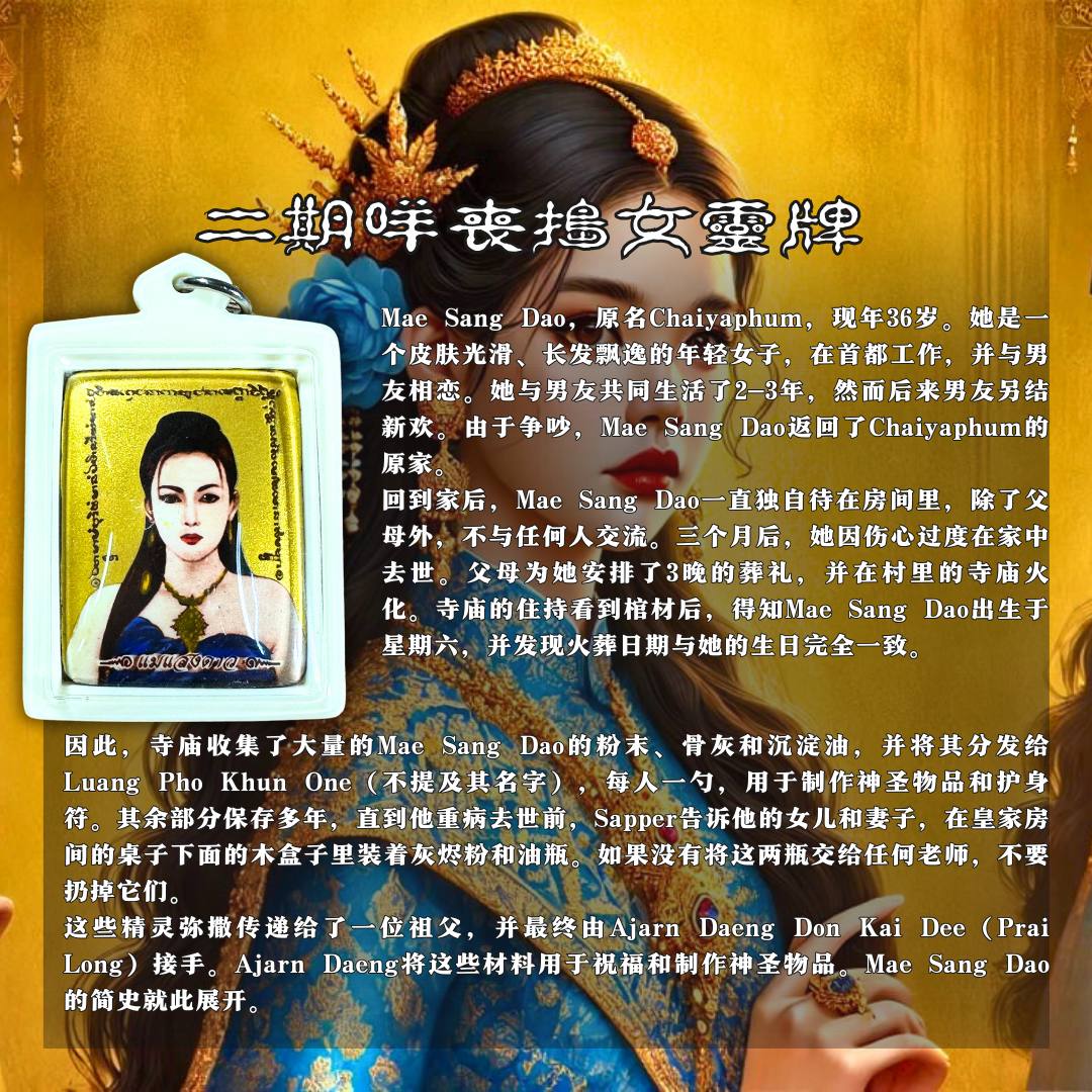 ARCHAN DAENG 阿赞癫二期颡菿姐姐【理事版-金色瓷面象牙白防水壳】
 | SAN Pin Selection