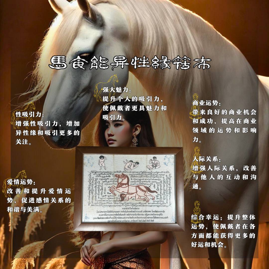 KRUBA KAMPENG 古巴康斌马食能异性缘符布（现物实拍）
 | Jin Thai Fo Pai