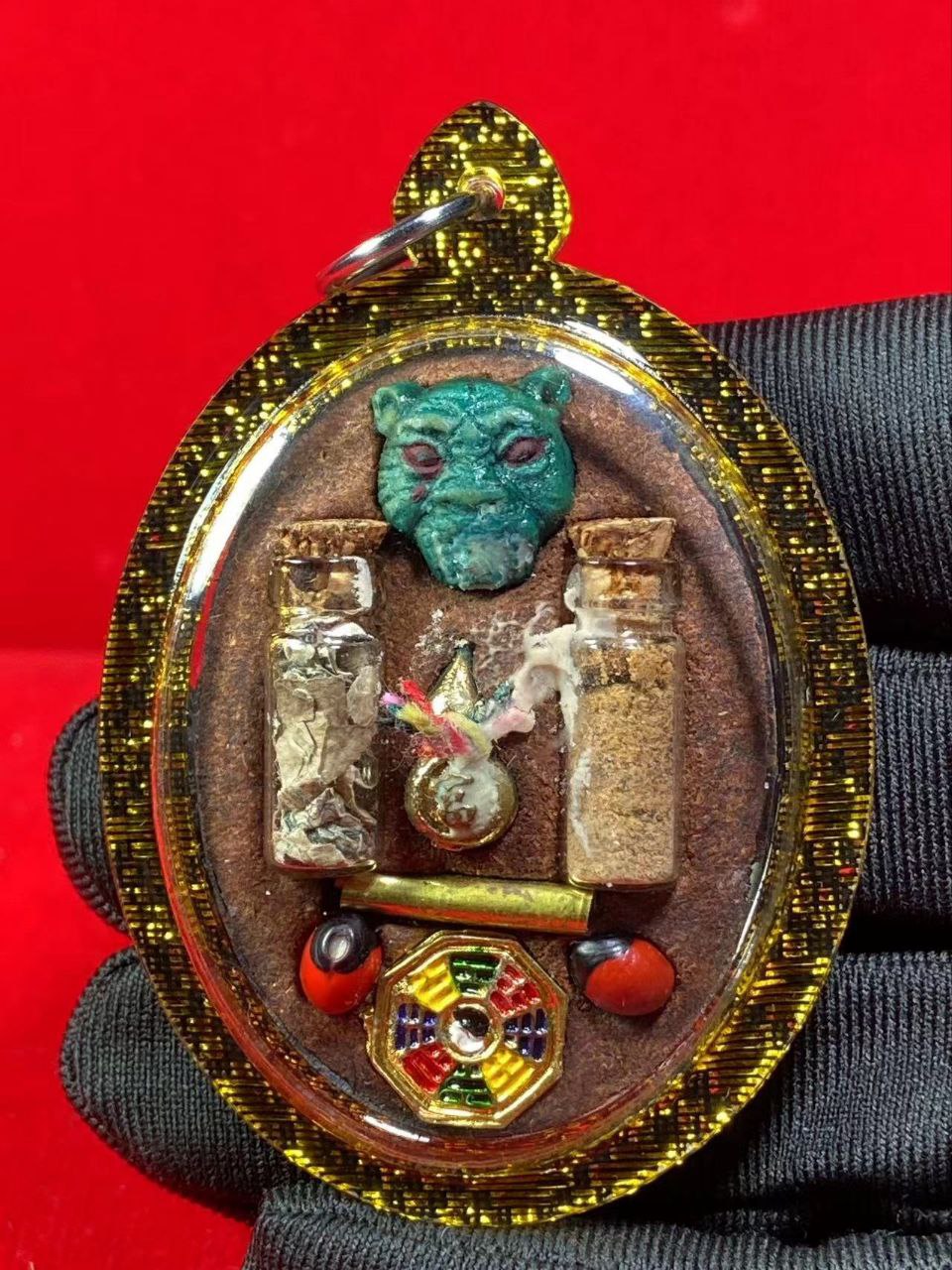 ARCHAN AEK阿赞威帝鲁士瓦面牌（黑金色亚克力防水壳）
 | Jin Thai Fo Pai