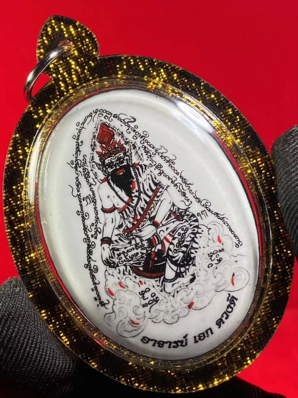 ARCHAN AEK阿赞威帝鲁士瓦面牌（黑金色亚克力防水壳）
 | Jin Thai Fo Pai