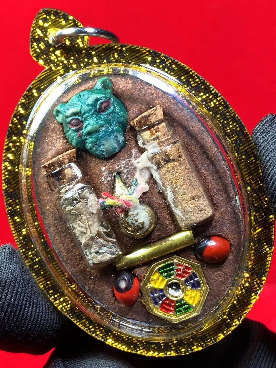 ARCHAN AEK阿赞威帝鲁士瓦面牌（黑金色亚克力防水壳）
 | Jin Thai Fo Pai