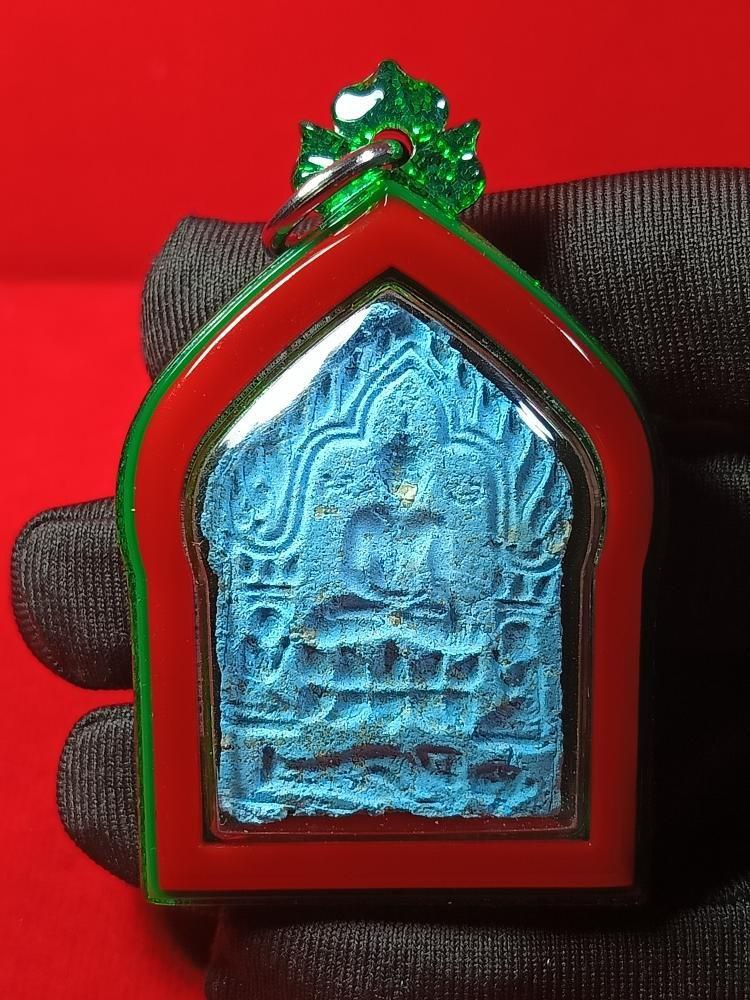 ARCHAN PLENG阿赞并59灵坤平R2怀旧版/试模版蓝色版（红青色多层亚克力防水壳）现物实拍 | SAN Pin Selection