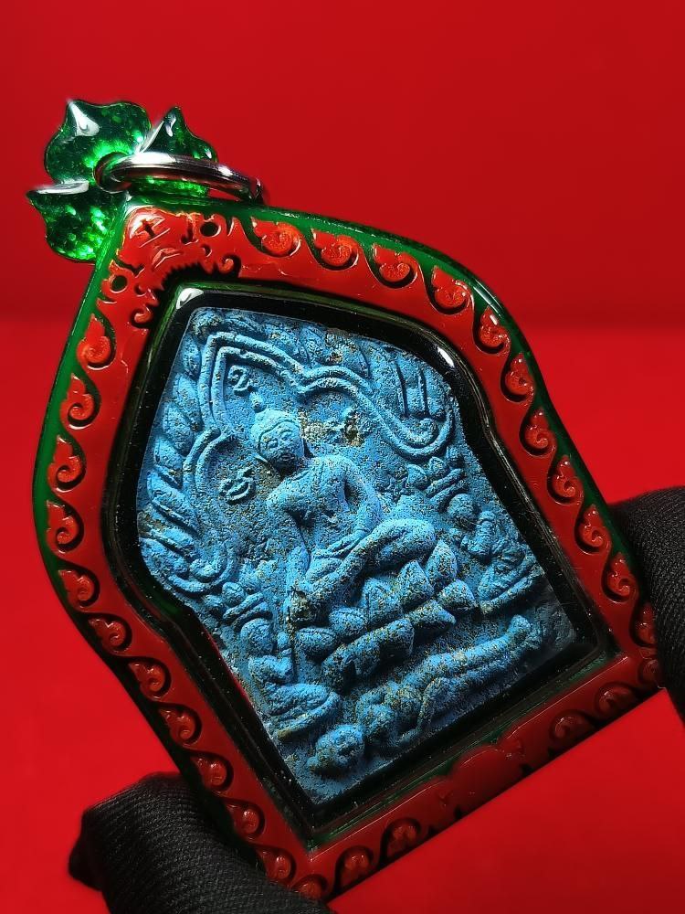 ARCHAN PLENG阿赞并59灵坤平R2怀旧版/试模版蓝色版（红青色多层亚克力防水壳）现物实拍 | SAN Pin Selection