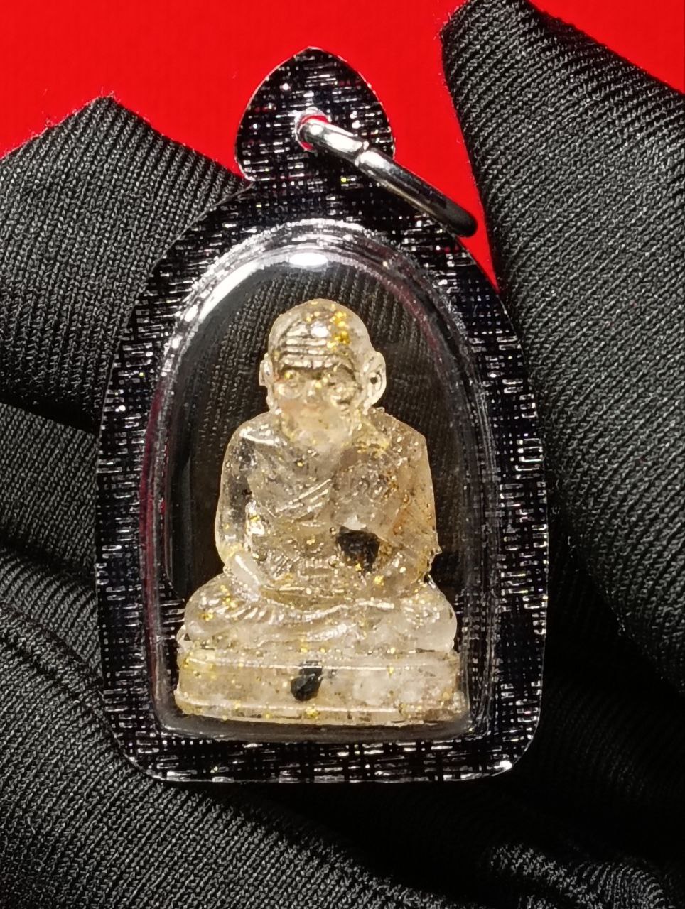 ARCHAN PRAYOOT啊赞芭玉水晶雕小金身龙婆托（现物实拍2） | Jin Thai Fo Pai