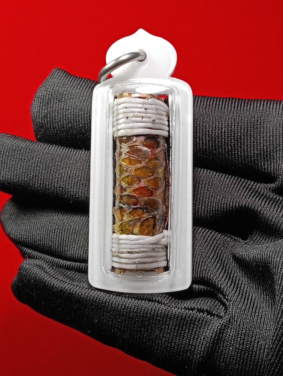 啊赞Mek——富裕吸财蛇皮符管 (白色防水壳）现物实拍 | Jin Thai Fo Pai
