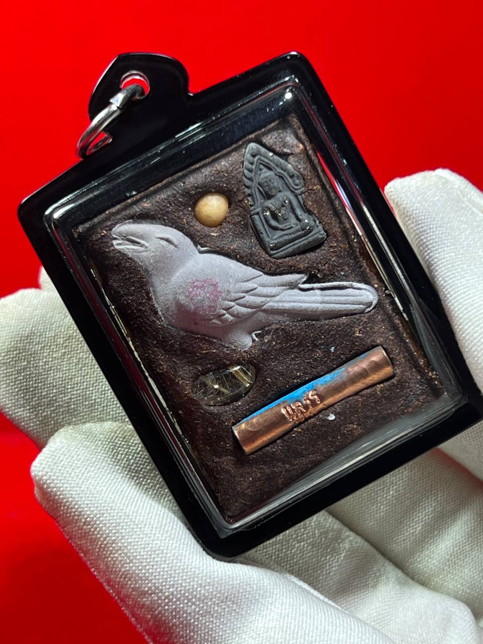 阿赞烈顶级人缘魅力瓷面金鹿回头 | SAN Pin Selection