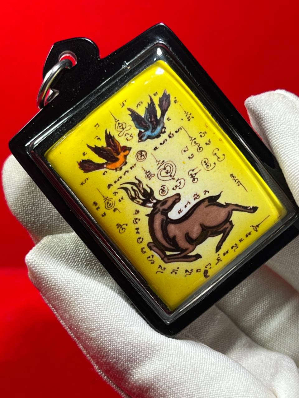 阿赞烈顶级人缘魅力瓷面金鹿回头 | SAN Pin Selection