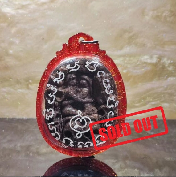 Jin Thai Fo Pai - ARCHAN DAENG阿赞殿早期手捏模百鬼成愿燕通（红色亚克力防水壳）
