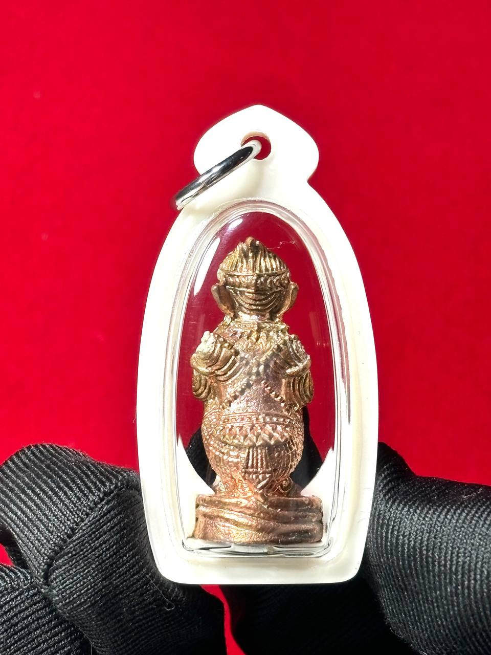 阿赞魏师傅加持的哈努曼小立尊红铜版金身 | Jin Thai Fo Pai