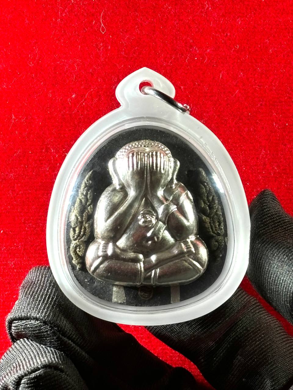 Jin Thai Fo Pai - 龙婆通2567 亿万富翁掩面必达【纯银符管】