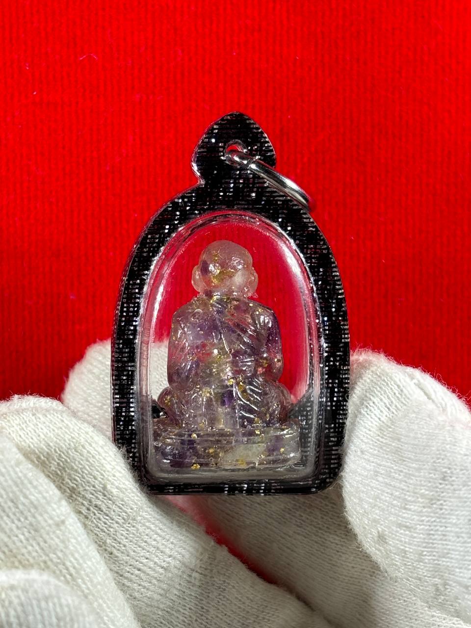 ARCHAN PRAYOOT啊赞芭玉水晶雕小金身龙婆托（实物3） | Jin Thai Fo Pai