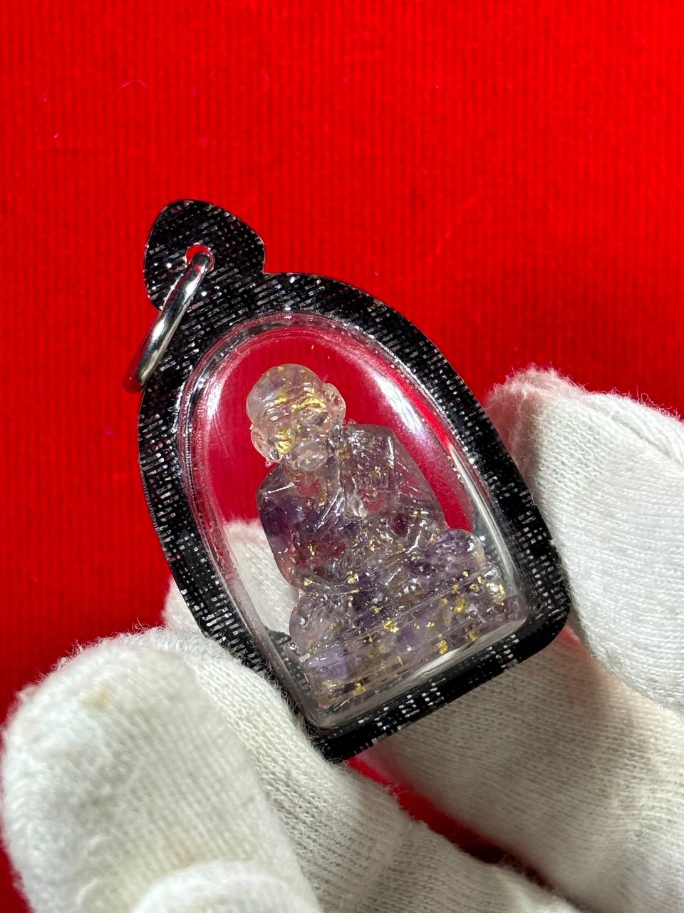 ARCHAN PRAYOOT啊赞芭玉水晶雕小金身龙婆托（实物3） | Jin Thai Fo Pai