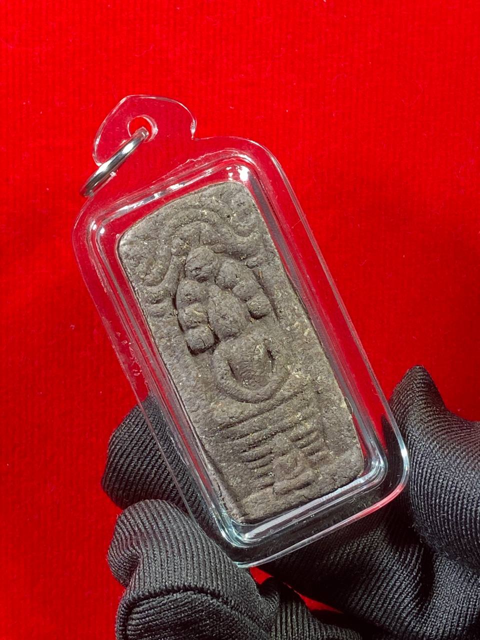 ARCHAN KHUN PHAN阿赞坤潘BE.2541囊塔佛黑圣粉牌
 | Jin Thai Fo Pai