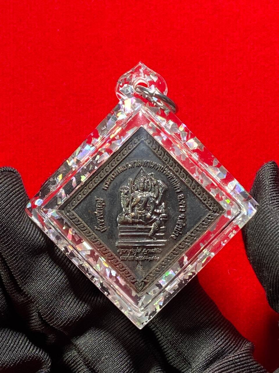KRUBA BOONCHOM古巴文春四面佛九宝铜（银亮片亚克力防水壳）现物实拍 | Jin Thai Fo Pai