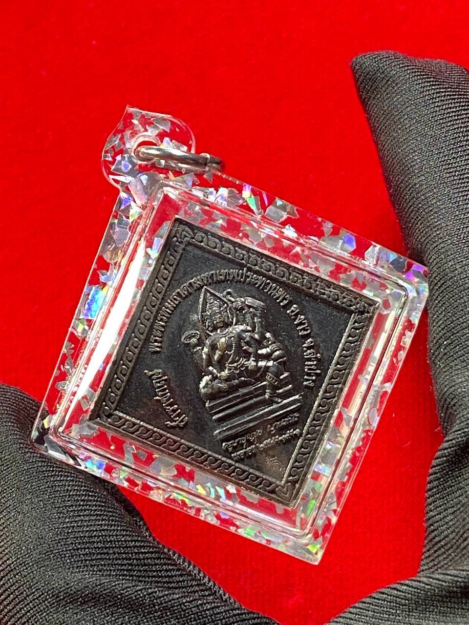 KRUBA BOONCHOM古巴文春四面佛九宝铜（银亮片亚克力防水壳）现物实拍 | Jin Thai Fo Pai