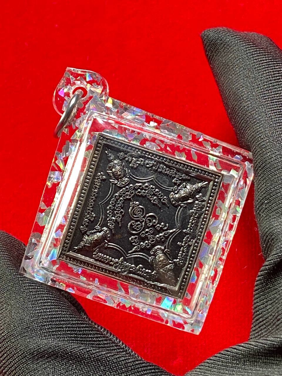 KRUBA BOONCHOM古巴文春四面佛九宝铜（银亮片亚克力防水壳）现物实拍 | Jin Thai Fo Pai