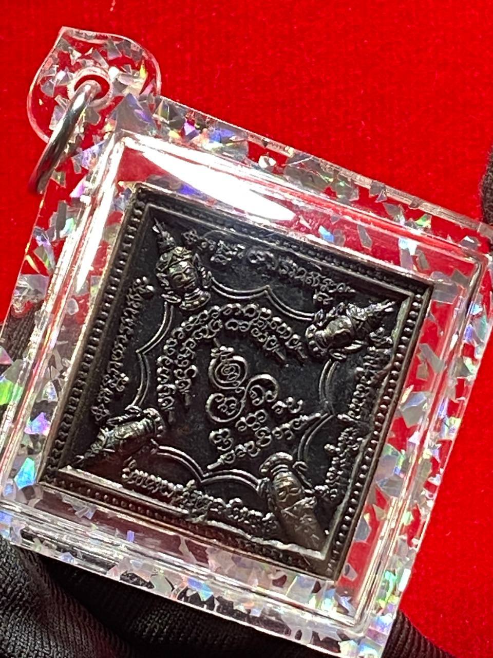 KRUBA BOONCHOM古巴文春四面佛九宝铜（银亮片亚克力防水壳）现物实拍 | Jin Thai Fo Pai