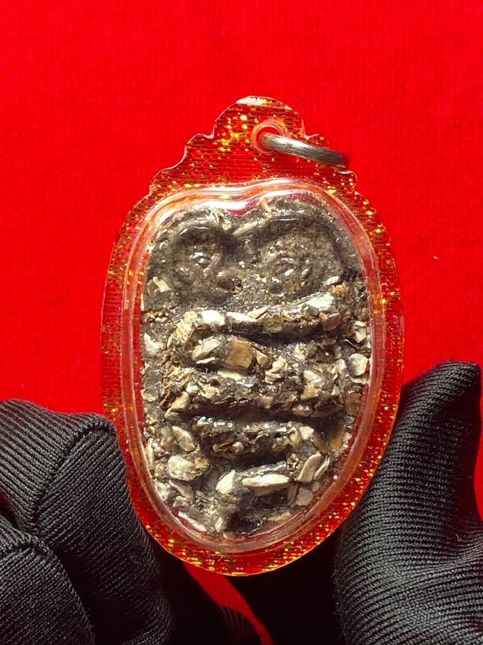 Jin Thai Fo Pai - ARCHAN DAENG啊赞殿全骨灰和合燕通（金橘色亚克力防水壳）
