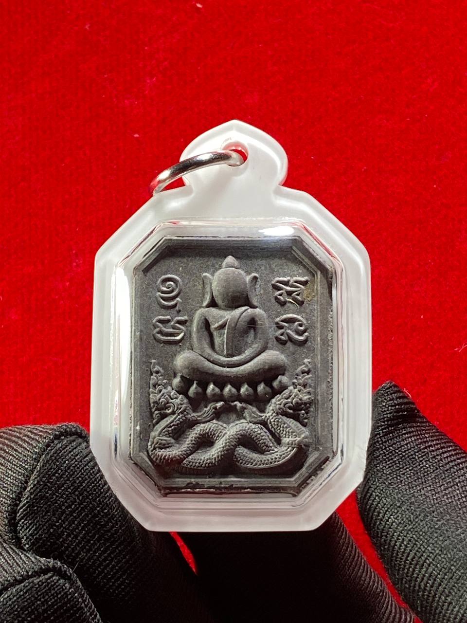 Jin Thai Fo Pai - Phra Somdej Song Payanak Kuu 
崇迪骑双水龙佛牌 现物实拍