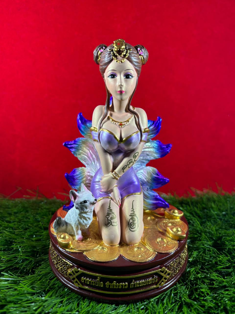 阿赞欧查九尾狐仙供奉型金身(现物实拍）
 | Jin Thai Fo Pai