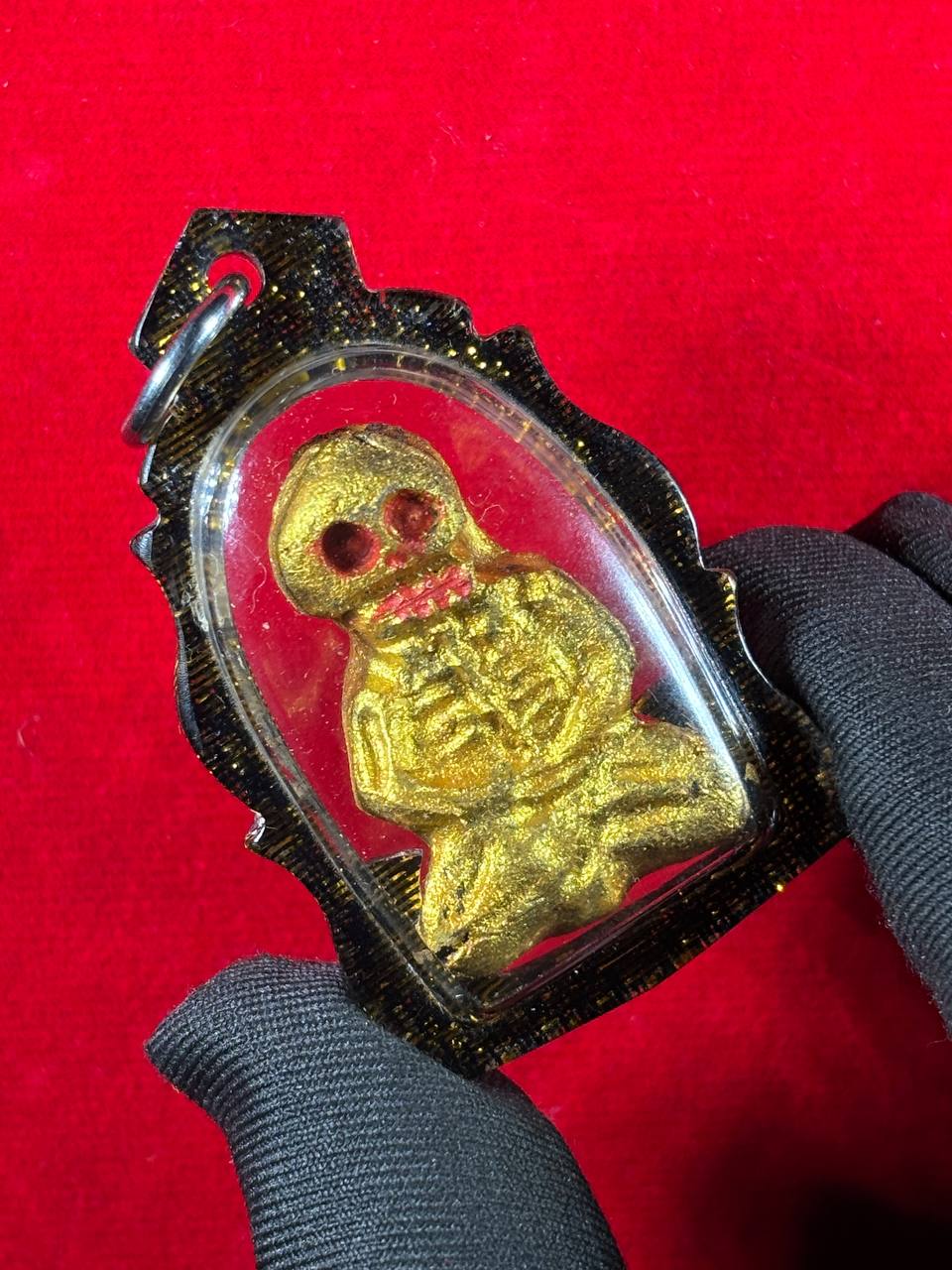 PRAITHONG 土族吸财男大灵（黑金色防水壳）现物实拍
 | Jin Thai Fo Pai