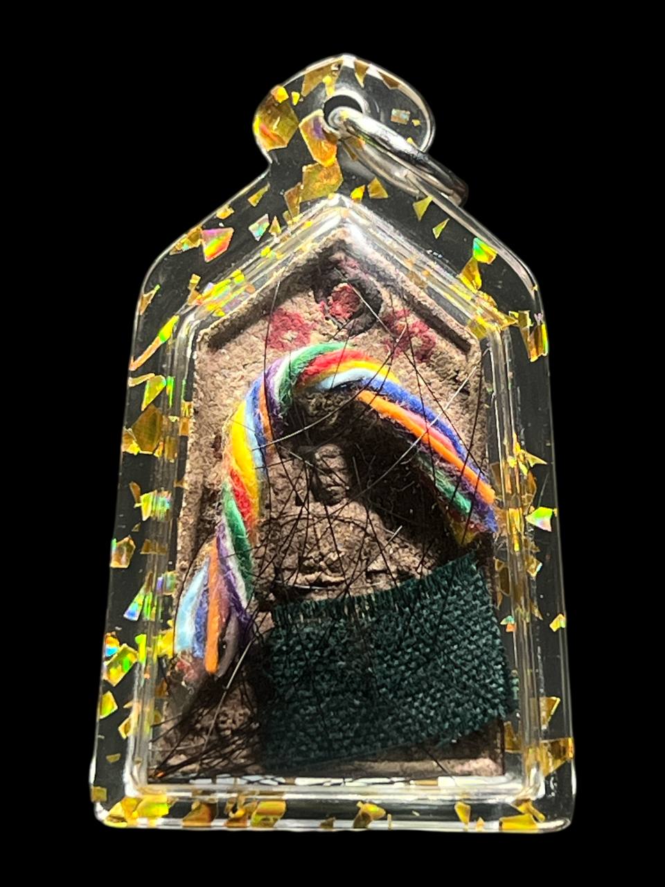 阿赞拜十世转生佛粉圣物・双龙守财 纯银符管（实物拍摄）
 | Jin Thai Fo Pai