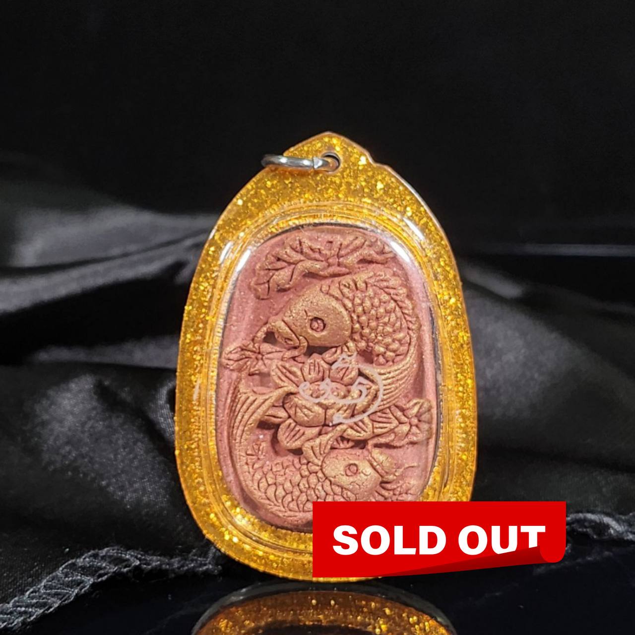 Jin Thai Fo Pai - ARCHAN LARRY啊赞烈早期招财綑绑双鱼（金橘色亚克力防水壳）