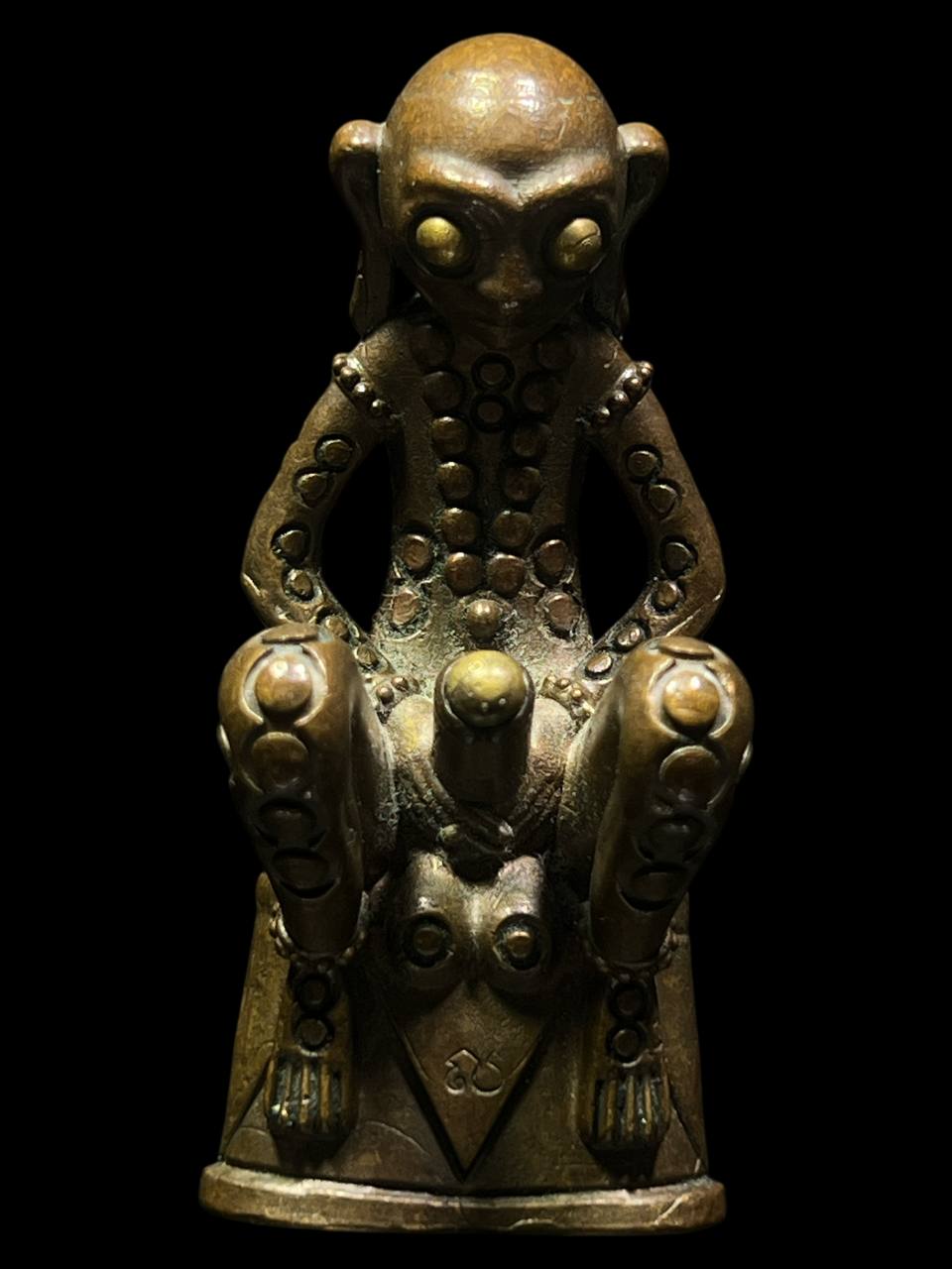 【Bald Head Ngang 3 Inch · Magic Brass (Brushed) · Embedded With Bell】现物实拍 | Jin Thai Fo Pai