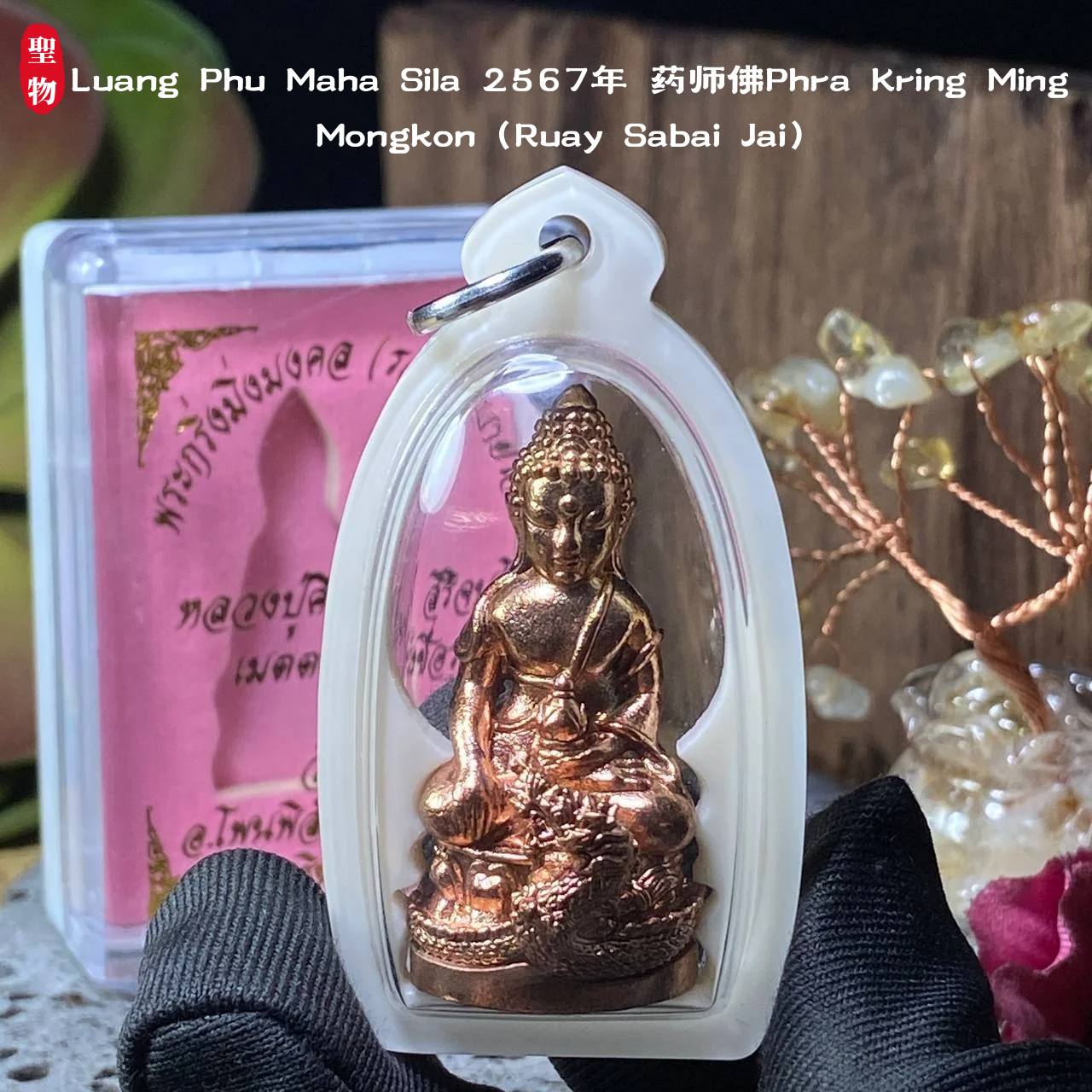 Luang Phu Maha Sila 2567年药师佛Phra Kring Ming Mongkon（Ruay Sabai Jai）】现物实拍|  JIN THAI FO PAI