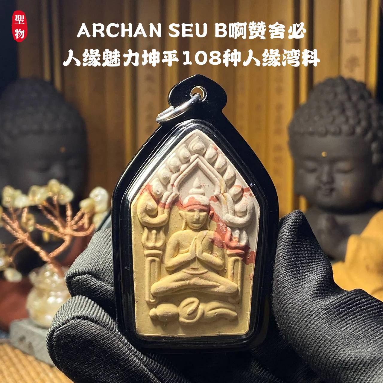 ARCHAN SEU B啊赞舍必人缘魅力坤平108种人缘湾料（全黑亚克力防水壳） | SAN Pin Selection