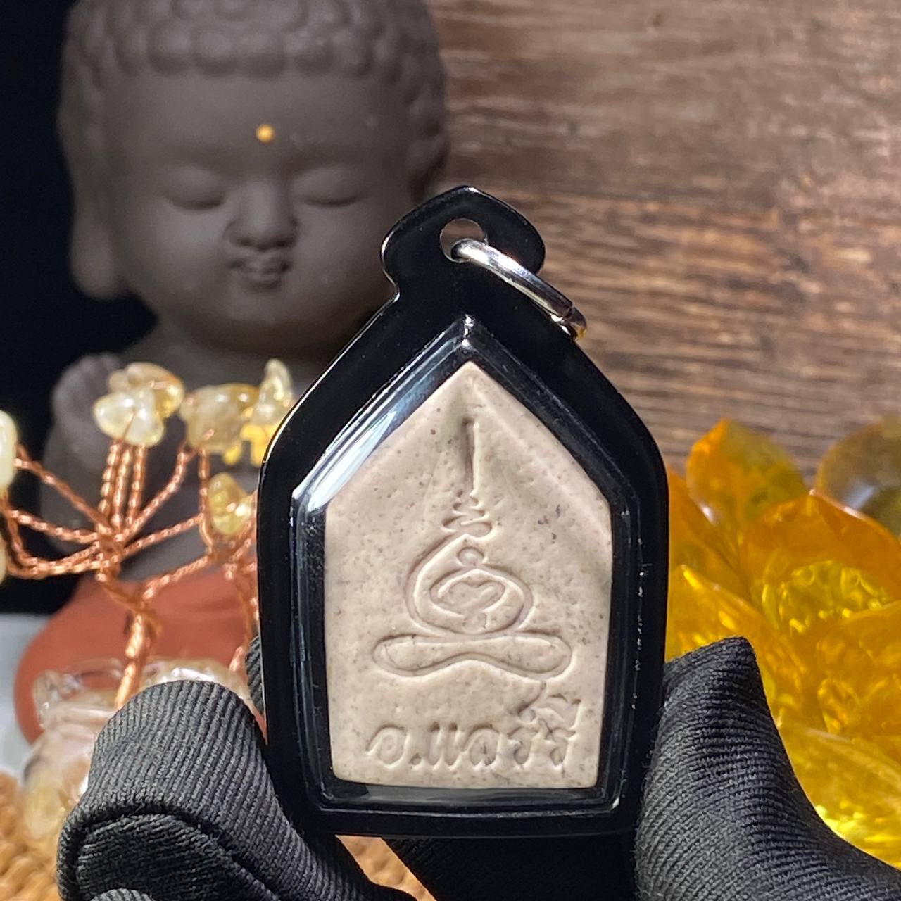 【PHRA KHUNPAEN 特级人缘富裕招财双鸡坤平佛牌】 | SAN Pin Selection