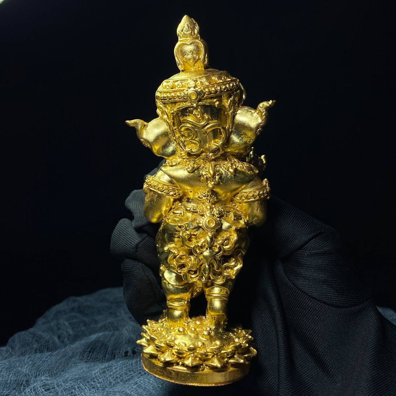 龙普LEK吉祥财富象神PHRA PIKANET 金箔版 小型供奉型(现物实拍）
 | Jin Thai Fo Pai