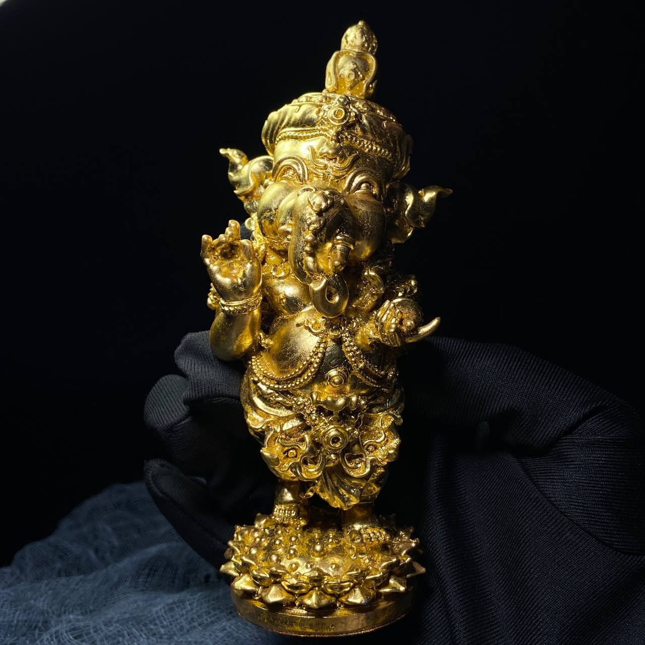 龙普LEK吉祥财富象神PHRA PIKANET 金箔版 小型供奉型(现物实拍）
 | Jin Thai Fo Pai