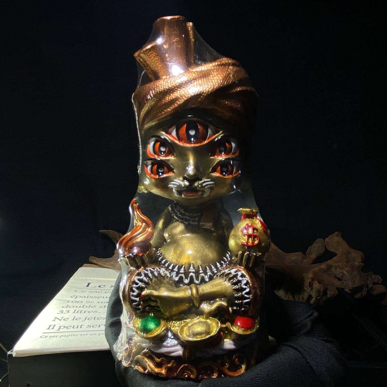 KRUBA KAMFAN五眼四耳供尊（底部有料）金黄色(现物实拍） | SAN Pin Selection