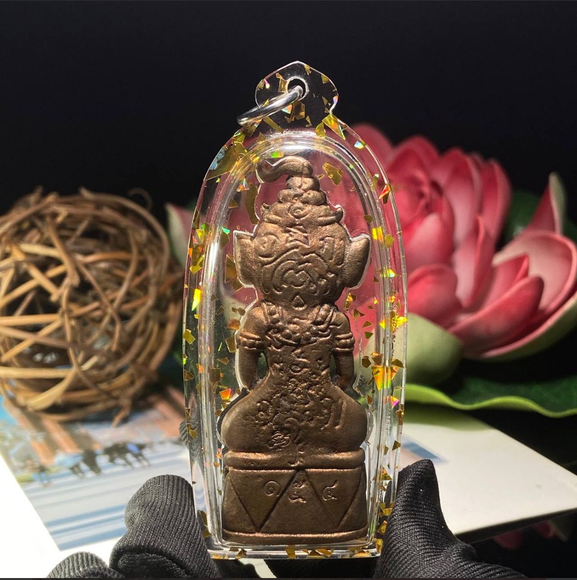 阿赞JIAM和帕阿赞萨添红眼帕婴王(现物实拍） | Jin Thai Fo Pai