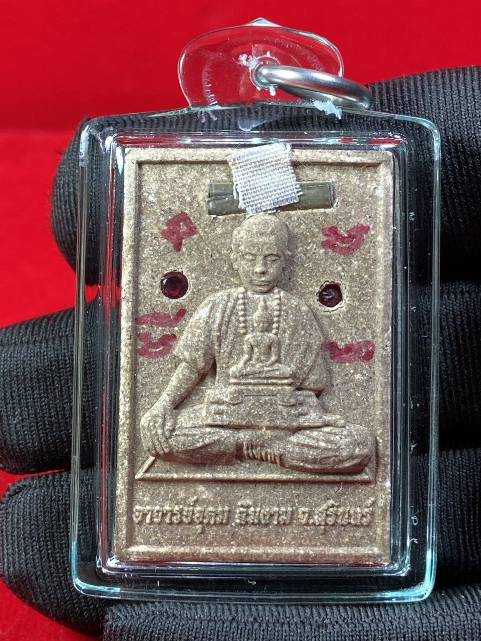 ARCHAN BOY啊赞拜四面佛背部师傅自身法相加料版纯银符管（透明亚克力防水壳）现物实拍 | Jin Thai Fo Pai