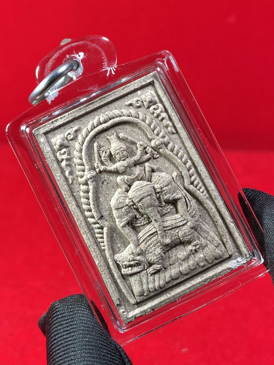 ARCHAN BOY啊赞拜四面佛背部师傅自身法相加料版纯银符管（透明亚克力防水壳）现物实拍 | Jin Thai Fo Pai