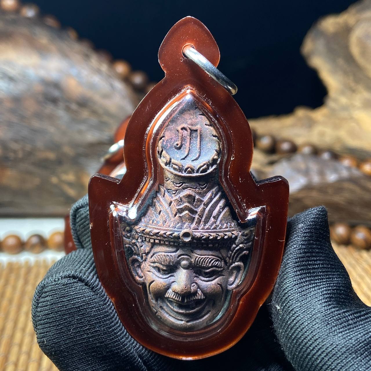 LP PAKSIT龙婆帕喜佛历2563鲁士（褐色亚克力防水壳）
 | Jin Thai Fo Pai