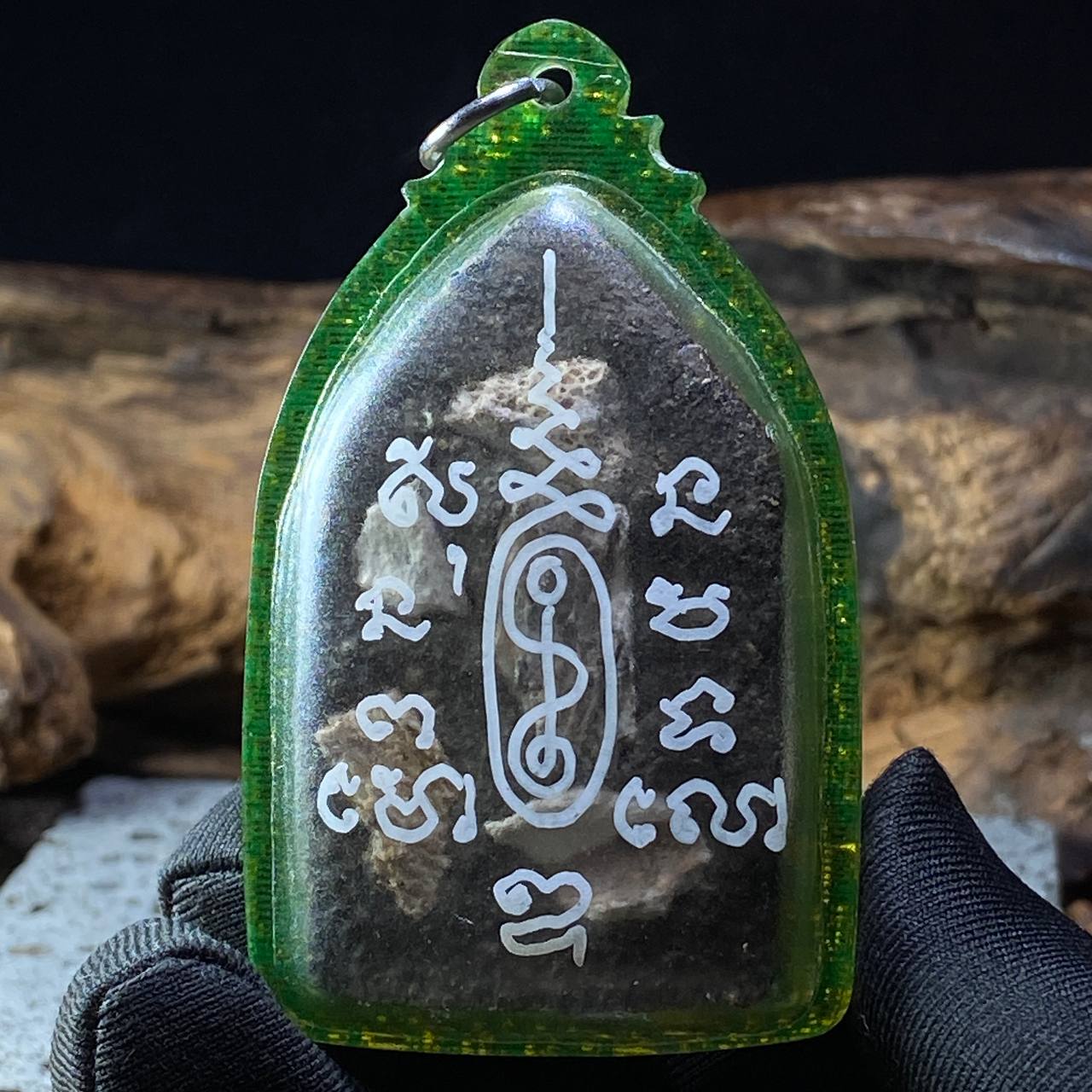 ARCHAN DAENG啊赞殿天灵骨块坤平（大）青金色亚克力防水壳（现物实拍） | Jin Thai Fo Pai