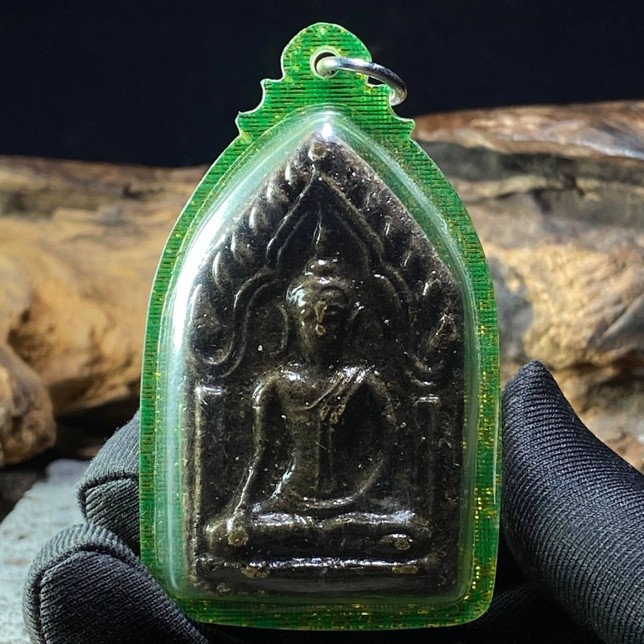 ARCHAN DAENG啊赞殿天灵骨块坤平（大）青金色亚克力防水壳（现物实拍） | Jin Thai Fo Pai