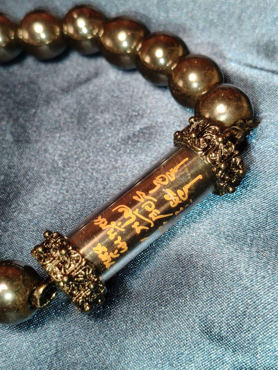 超级富裕符管力泥手链 | Kamlai Leklai Ruay Larn Larn Takrut Rung Yant | SAN Pin Selection